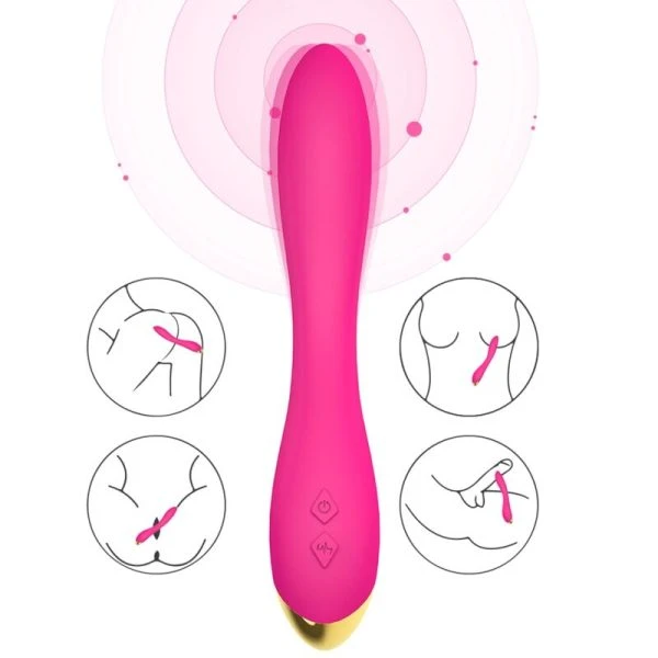 Armony Vibrators Flamingo Vibrator Multiposition Fuchsia