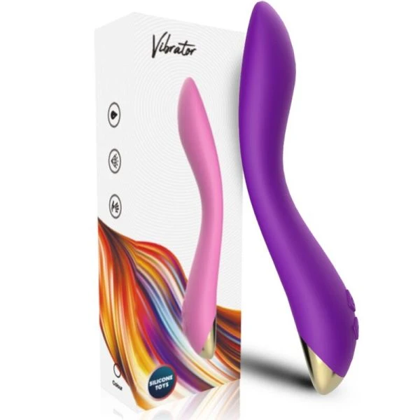 Armony Vibrators Flamingo Multiposition Vibrator van siliconen, paars