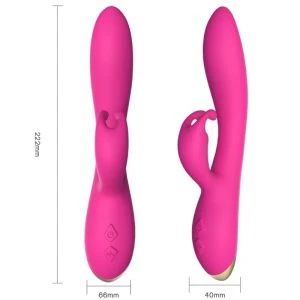 Armony Vibrators Bonnie Vibrator Kaninchen mit Klitorisreizer Fuchsia