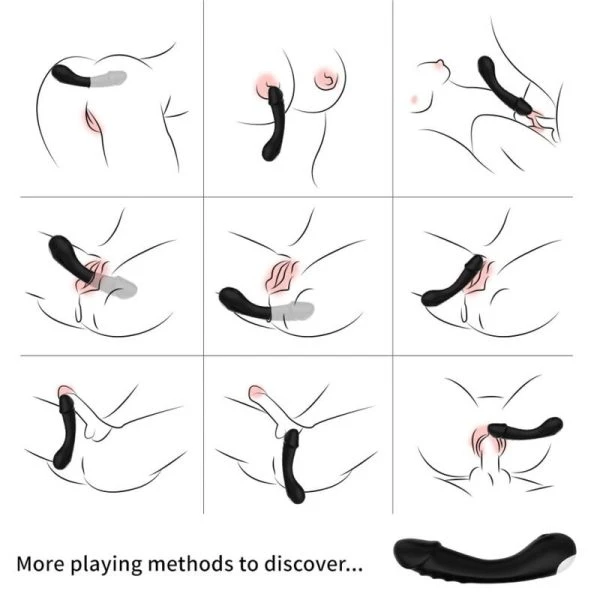 Armony Vibrators G-Punkt Vibrator van siliconen, zwart