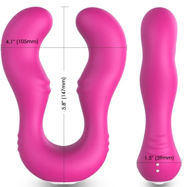 Armony Vibrators Seraph Vibrator met dubbele afstandsbediening, Fuchsia