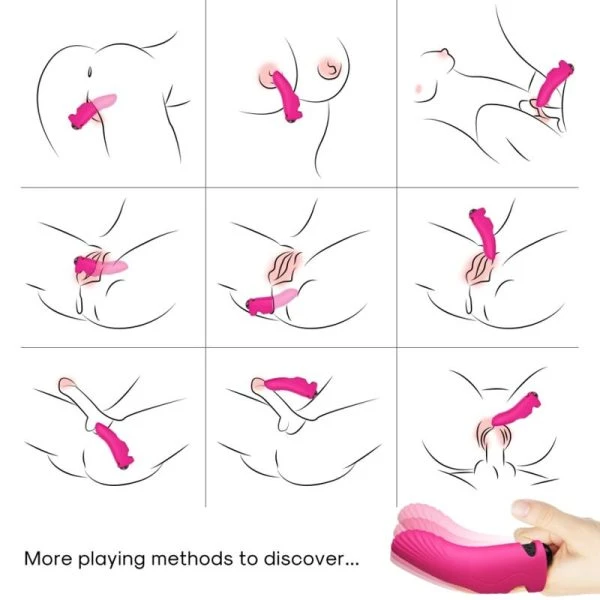 Armony Vibrators Aurora Finger Vibrator Fuchsia