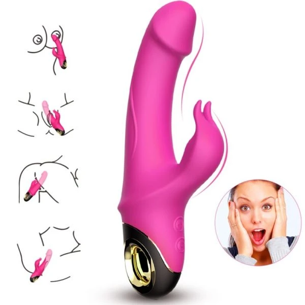 Armony Vibrators Meteror Dildo Vibrator Rabbit Rotator Fuchsia