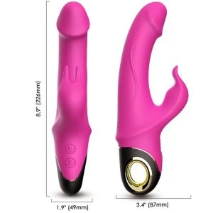 Armony Vibrators Meteror Dildo Vibrator Rabbit Rotator Fuchsia