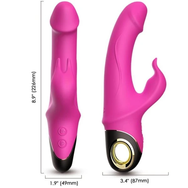 Armony Vibrators Meteror Dildo Vibrator Rabbit Rotator Fuchsia