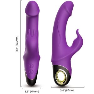 Armony Vibrators Meteror Dildo Vibrator Rabbit met Clitorisstimulator Paars Armony Vibrators Meteror Dildo Vibrator Rabbit met Clitorisstimulator Paars - Afbeelding 1