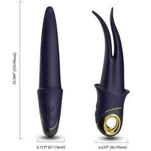 Armony Vibrators Doppelkopf-Vibrator Teasing mit Zungendesign, blau Armony Vibrators Doppelkopf-Vibrator Teasing mit Zungendesign, blau – Bild 4