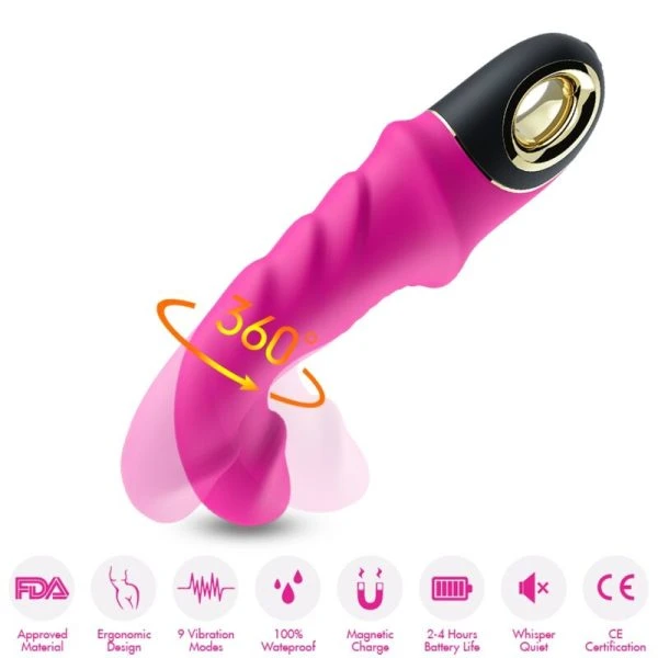 Armony Vibrators Joyblade Dildo Vibrator Rotator Fuchsia