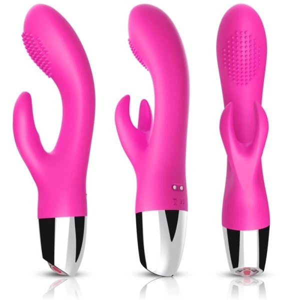 Armony Vibrators Konijnenvibrator met clitorisstimulator, fuchsia