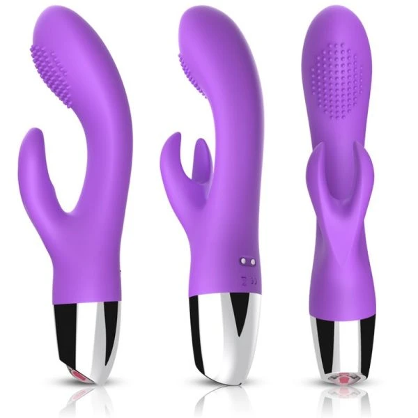 Armony Vibrators Konijnenvibrator met clitorisstimulator, paars