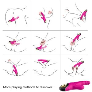 Armony Vibrators Eternity Vibrator met clitorisstimulator van siliconen Fuchsia Armony Vibrators Eternity Vibrator met clitorisstimulator van siliconen Fuchsia - Afbeelding 2