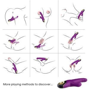Armony Vibrators Eternity Vibrator met clitorisstimulator van siliconen, paars Armony Vibrators Eternity Vibrator met clitorisstimulator van siliconen, paars - Afbeelding 2
