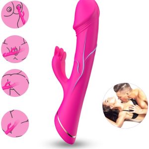 Armony Vibrators Konijnenvibrator met Clitorisstimulator, Silicone, Fuchsia Armony Vibrators Konijnenvibrator met Clitorisstimulator, Silicone, Fuchsia - Afbeelding 2