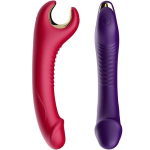 Armony Vibrators Prince Dildo Vibrator & Rotator met buigzame hals rood Armony Vibrators Prince Dildo Vibrator & Rotator met buigzame hals rood - Afbeelding 4