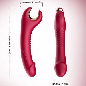 Armony Vibrators Prince Dildo Vibrator & Rotator met buigzame hals rood Armony Vibrators Prince Dildo Vibrator & Rotator met buigzame hals rood - Afbeelding 3