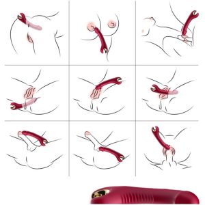 Armony Vibrators Prince Dildo Vibrator & Rotator met buigzame hals rood Armony Vibrators Prince Dildo Vibrator & Rotator met buigzame hals rood - Afbeelding 2