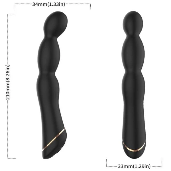 Armony Vibrators Bambu Vibrator mit verstellbarem Winkel, schwarz