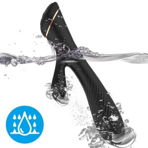 Armony Vibrators Konijnenvibrator van siliconen, zwart, met clitorisstimulator Armony Vibrators Konijnenvibrator van siliconen, zwart, met clitorisstimulator - Afbeelding 2