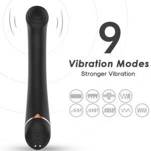 Armony Vibrators Vibrator met opvouwbare kop van siliconen, zwart Armony Vibrators Vibrator met opvouwbare kop van siliconen, zwart - Afbeelding 1