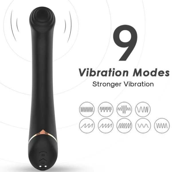 img_163382_af9e58324e571c2baed8601f8f828ed7_1.jpg Armony Vibrators Vibrator met opvouwbare kop van siliconen, zwart