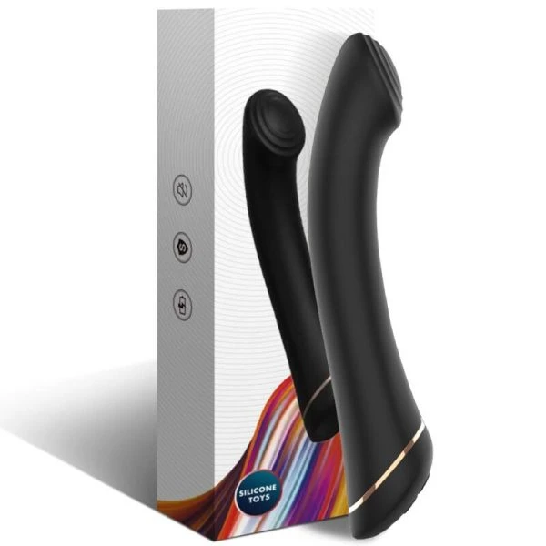 Armony Vibrators Vibrator met opvouwbare kop van siliconen, zwart Armony Vibrators Vibrator met opvouwbare kop van siliconen, zwart