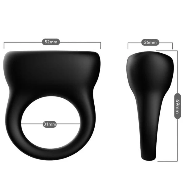 Armony FOR HIM Ringvibrator Zwart met 9 Standen Armony FOR HIM Ringvibrator Zwart met 9 Standen