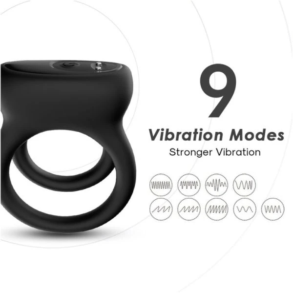 Armony FOR HIM Double Ring Vibrator Black