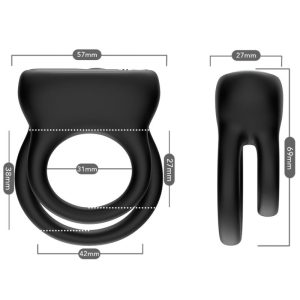 Armony FOR HIM Double Ring Vibrator Black Armony FOR HIM Double Ring Vibrator Black - Image 4