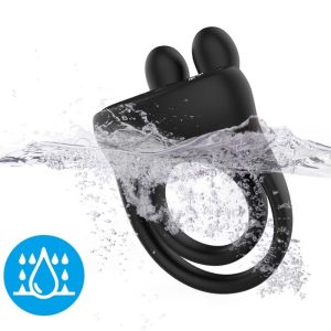 Armony FOR HIM Ringvibrator Konijn Zwart met 9 Modi Armony FOR HIM Ringvibrator Konijn Zwart met 9 Modi - Afbeelding 3