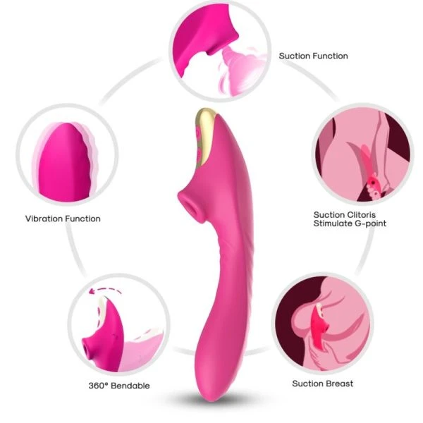 Armony Stimulators Dudu Fuchsia Clitoriszuiger met 9 zuigstanden