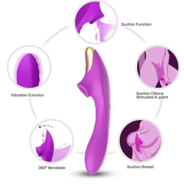 Armony Stimulators Dudu Violet Clitoriszuiger met Zuig- en Trillingsmodi