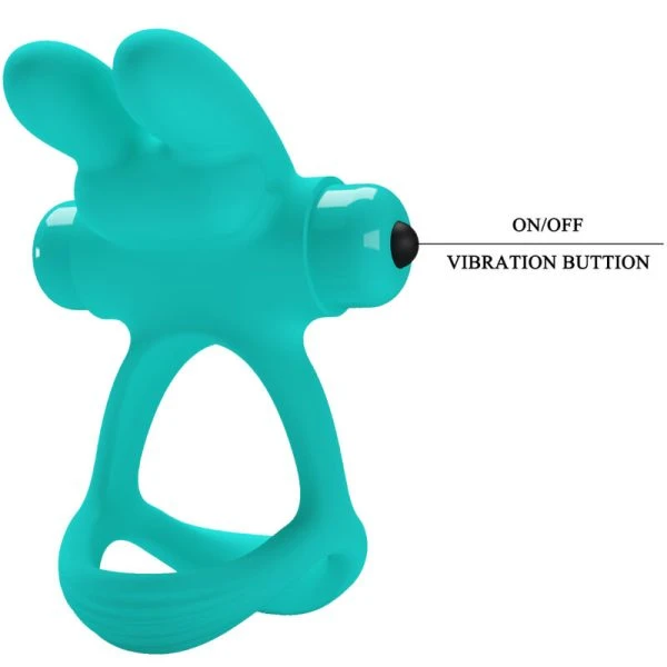 FOR HIM Pretty Love Dante Green Rabbit Vibratorring FOR HIM Pretty Love Dante Green Rabbit Vibratorring