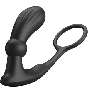 FOR HIM Pretty Love Warren Analring mit Vibrator und Fernbedienung schwarz