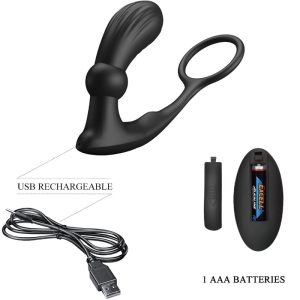 FOR HIM Pretty Love Warren Anal Ring with Vibrator and Remote Control black FOR HIM Pretty Love Warren Anal Ring with Vibrator and Remote Control black - Image 5