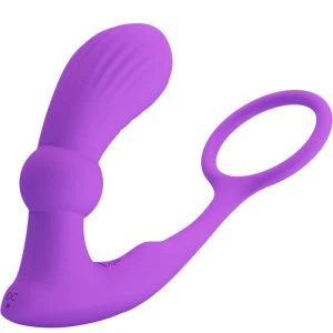 FOR HIM Pretty Love Warren Ring & Violett Analvibrator mit Fernbedienung