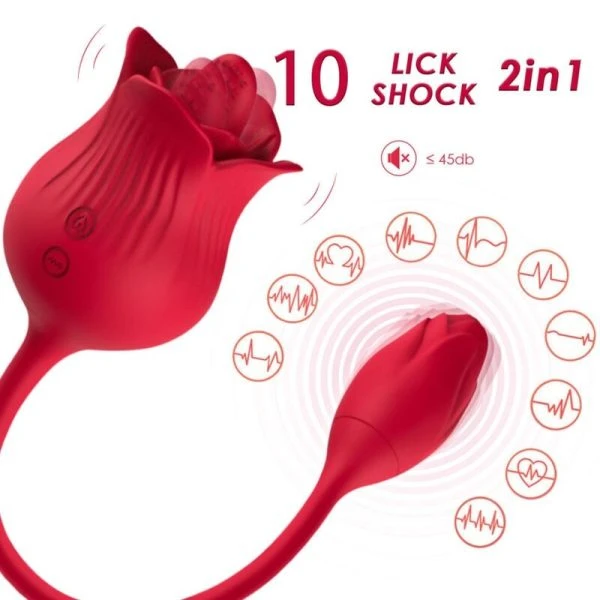 Armony Klitoris-Stimulator Rose mit Saug- und Vibrationsfunktion