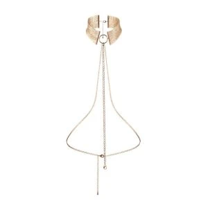 Bijoux Desire Metallique Gouden Metalen Halsketting als verstelbare halsband