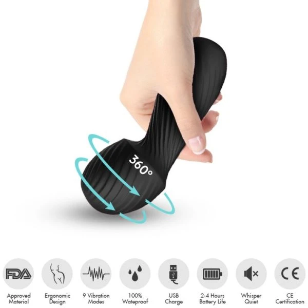 Armony Massagers Dazzle Massager & Vibrator opzetvibrator klein zwart