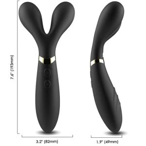 Armony Massagers Y-Wand Massager Doppelkopf Vibrator Black