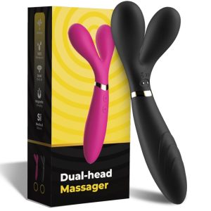 Armony Massagers Y-Wand Massager Tweekoppen Vibrator Zwart Armony Massagers Y-Wand Massager Tweekoppen Vibrator Zwart - Afbeelding 5