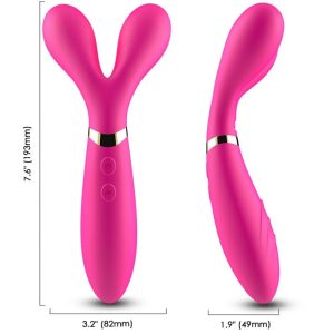 Armony Massagers Y-Wand Dubbelkop Vibrator Fuchsia Armony Massagers Y-Wand Dubbelkop Vibrator Fuchsia - Afbeelding 1