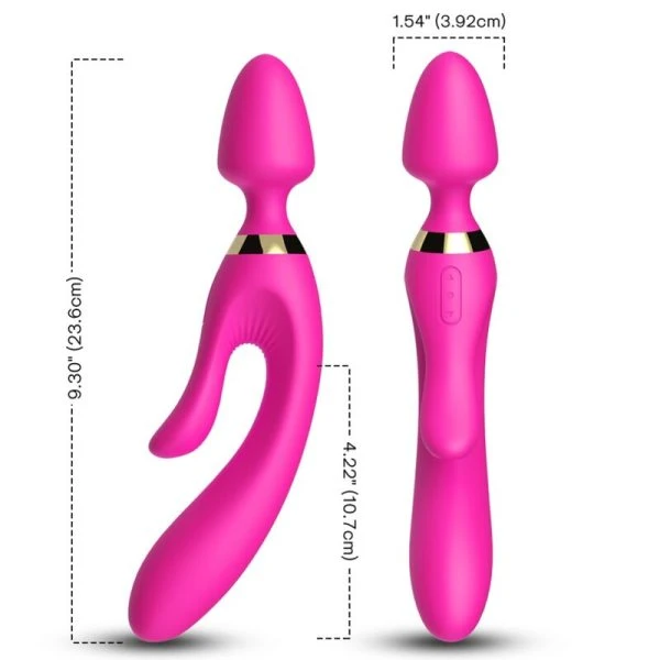 Armony Massagers Rabbit Vibrator Fuchsia met 18 modi en USB-opladen
