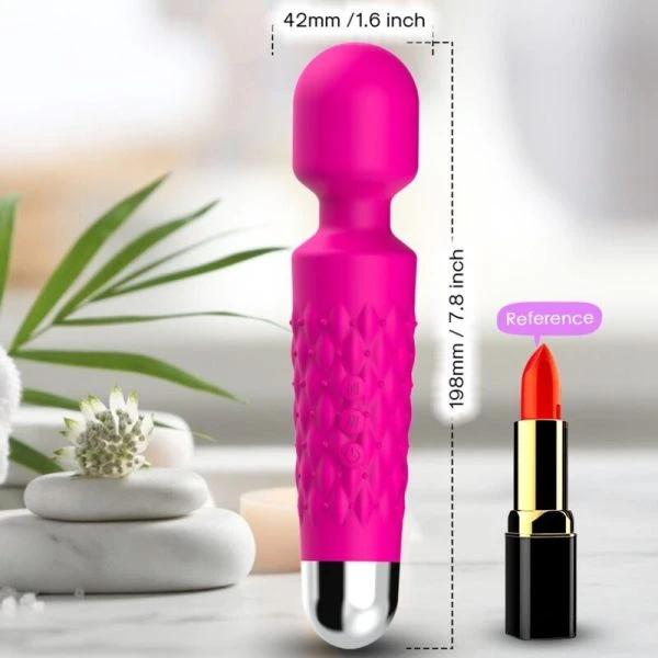 Armony Massagers Postman Massager & Vibrator met superflexibele kop, Fuchsia Armony Massagers Postman Massager & Vibrator met superflexibele kop, Fuchsia