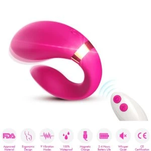 Armony Paarvibrator met afstandsbediening Fuchsia