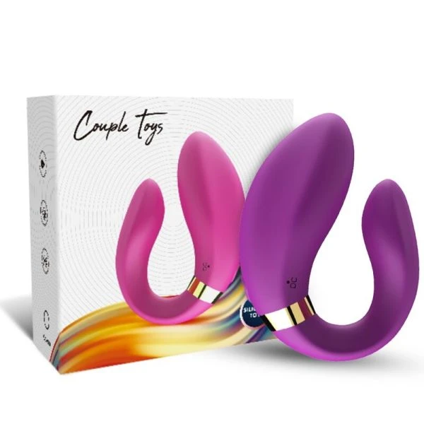 Armony Crescent Vibrator voor paren met afstandsbediening, paars