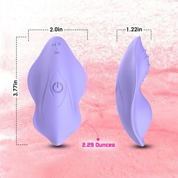 Armony Wearables Whisper Opvangvibrator met Afstandsbediening, Paars