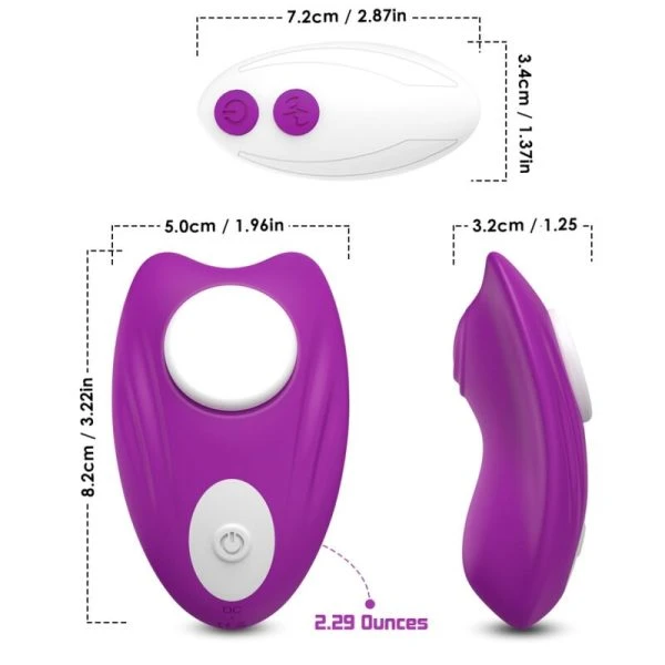 Armony Wearables Butterfly Opbindvibrator met Afstandsbediening paars Armony Wearables Butterfly Opbindvibrator met Afstandsbediening paars