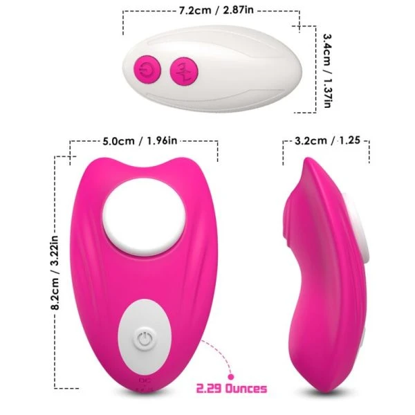 Armony Wearables Butterfly Opvangvibrator met Afstandsbediening Roze