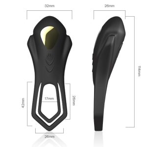Armony for Him Penisring Roadster Vibrator met dubbele ring en afstandsbediening Zwart Armony for Him Penisring Roadster Vibrator met dubbele ring en afstandsbediening Zwart - Afbeelding 3