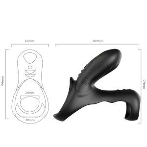 Armony FOR HIM Double Vibrator Ring Ranger for Couples, black Armony FOR HIM Double Vibrator Ring Ranger for Couples, black - Image 4